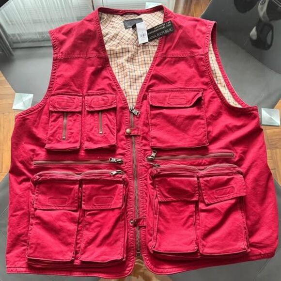BANANA REPUBLIC ARCHIVES Photographer Vest size XL - Picture 1 of 7